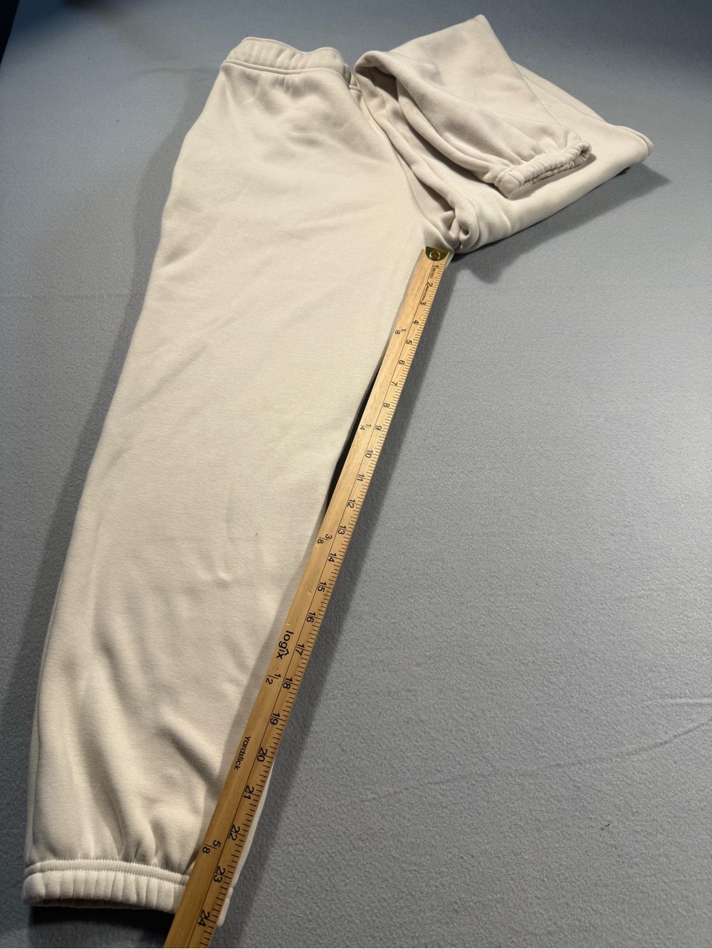 Banana Republic XS Knit Velour Cream Ivory Jogger Cozy Sweatpants Travel Lounge - Picture 9 of 9